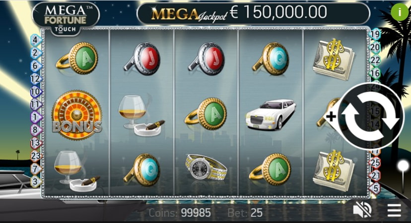 Игровой аппарат Mega Fortune с джек-потом