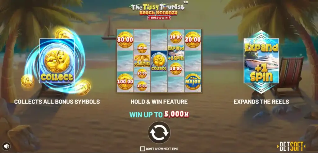 The Tipsy Tourist: Beach Bonanza від Betsoft