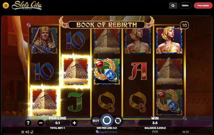 book of rebirth slot demo