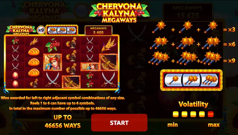 Демо Chervona Kalyna Megaways