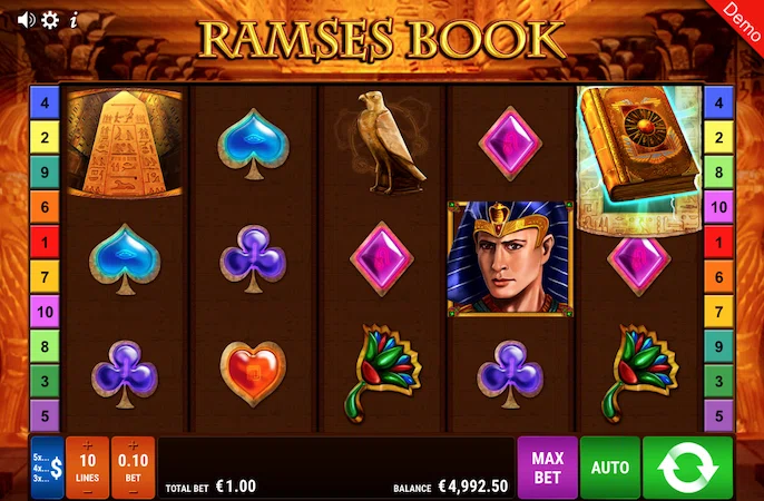 Автомат Ramses Book від провайдера Gamomat