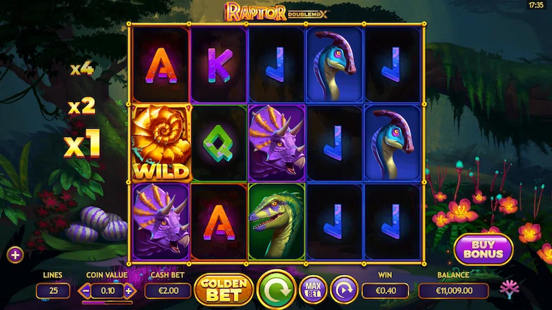 Автомат Raptor Doublemax з механікою DoubleMax