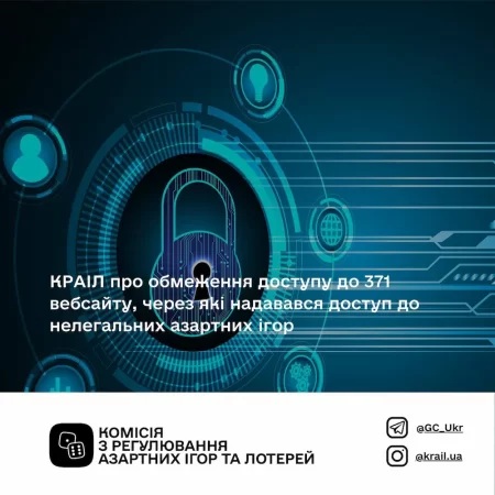 За квітень-травень заблоковано понад тисячу доменних імен, пов’язаних з нелегальними онлайн-казино