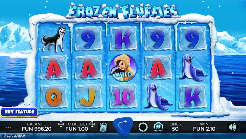 Автомат Frozen Fluffies от Caleta Gaming