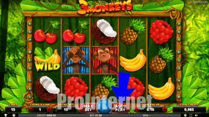 Автогра в слоті 3 Monkeys