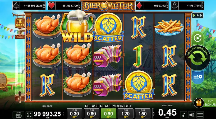 Слот Bier O'Meter від  Amusnet