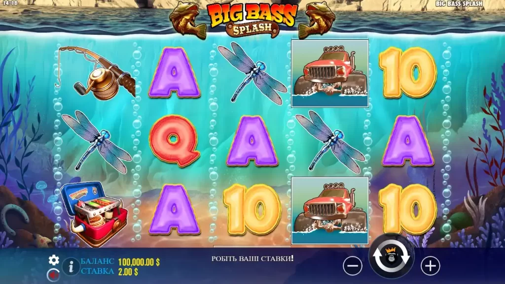Слот Big Bass Splash від Pragmatic Play
