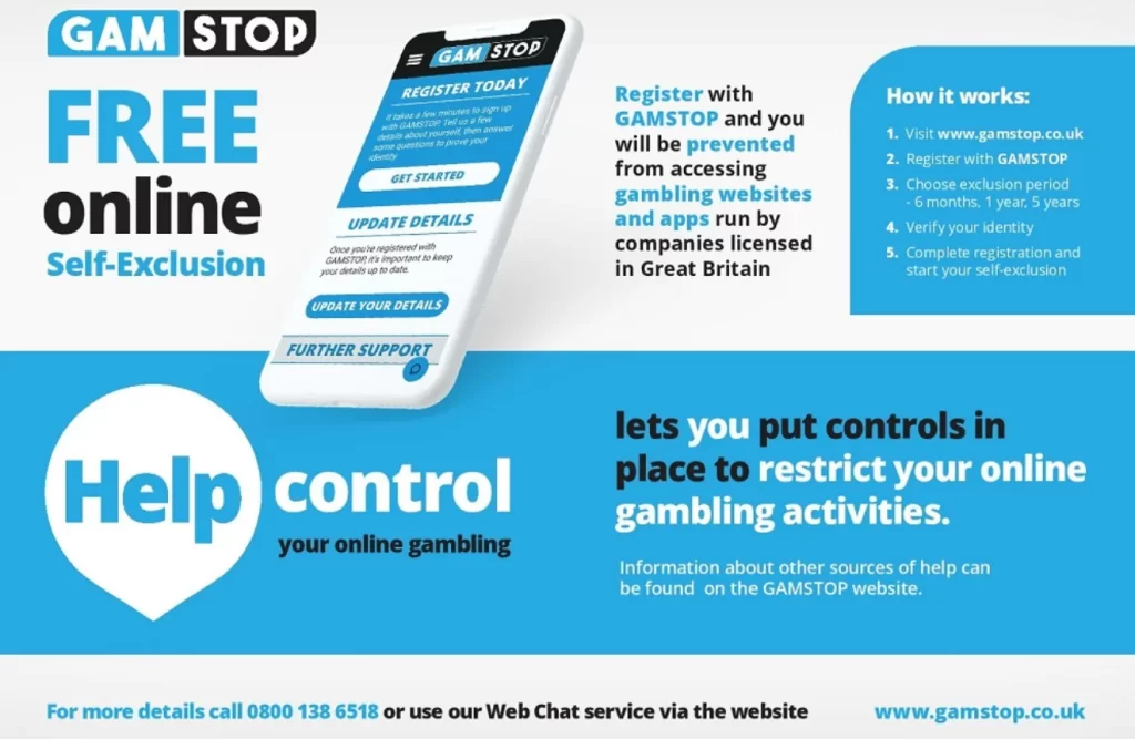 Gamstop — це програма добровільного виключення з ігорних сервісів