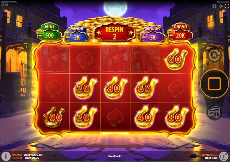 Популярний слот казино Mustang Rush