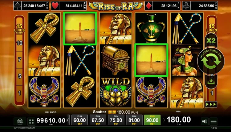 Rise of Ra процесс игры