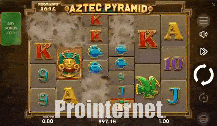 покупка бонуса Aztec Pyramid