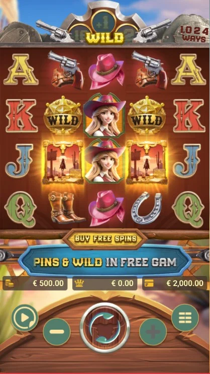 Символы Wild в слоте Gold West