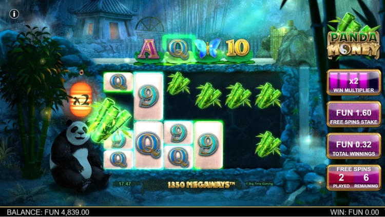 Слот Panda Money игровой процесс