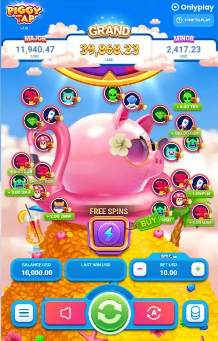 Piggy Tap Популярний слот