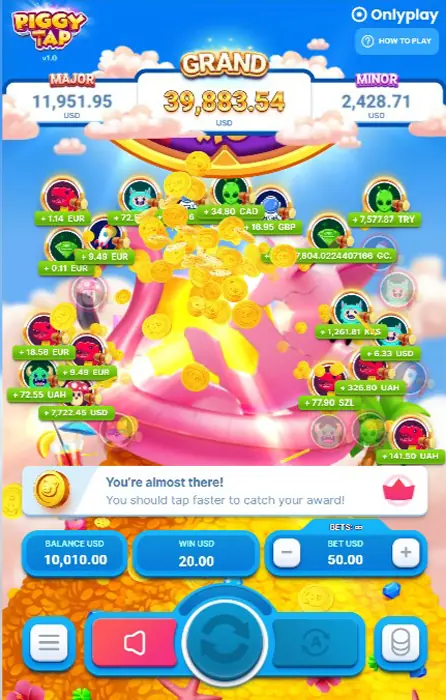 Слот Piggy Tap від OnlyPlay