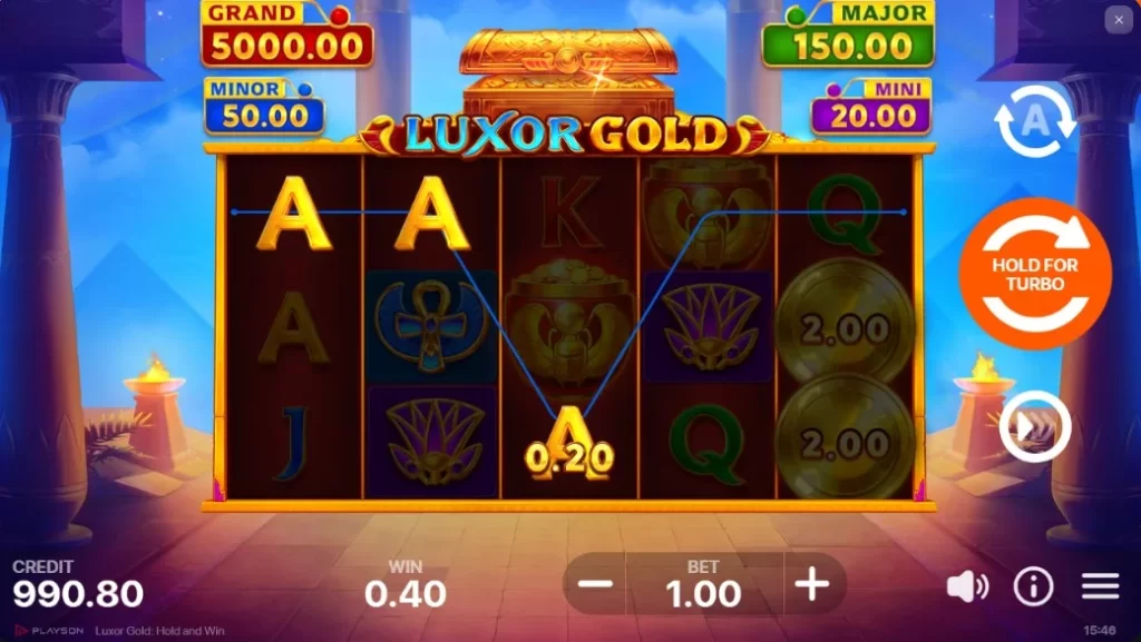Luxor Gold: Hold and Win