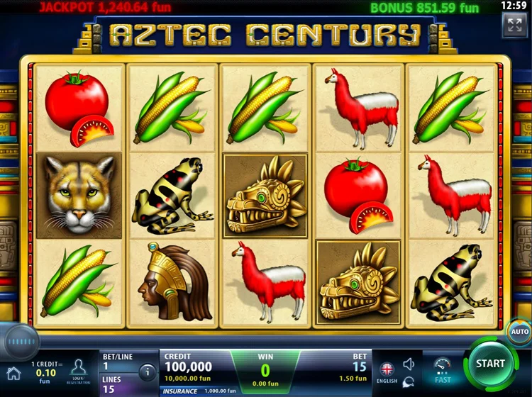 Популярный слот Aztec Century