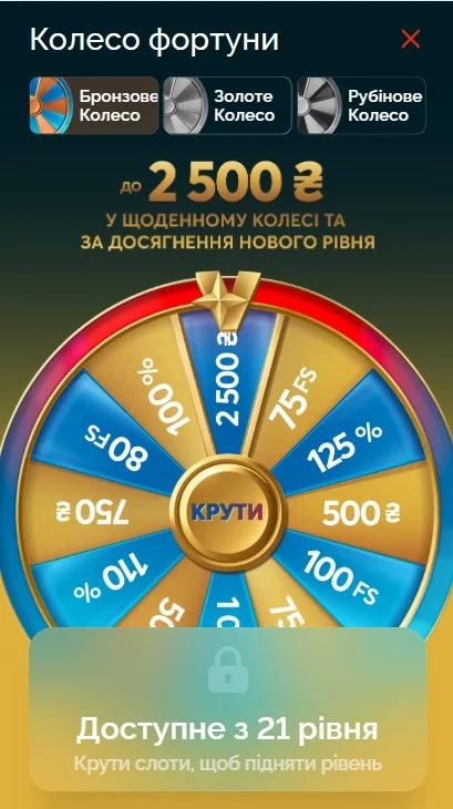 Бонус Vegas Золотое колесо