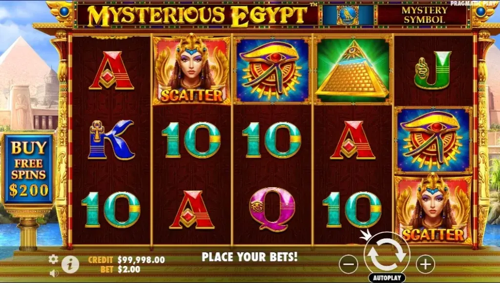 Популярний слот Mysterious Egypt
