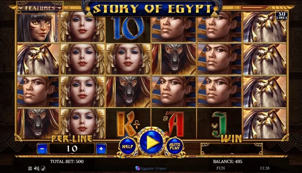 Символы слота Story of Egypt