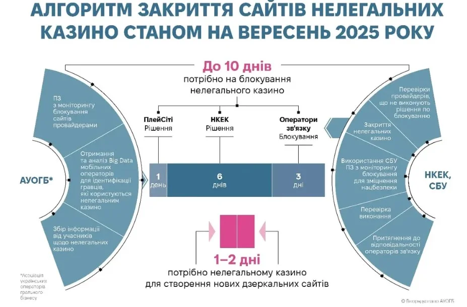 Щоб закрити нелегальний сайт, потрібно близько 10 днів