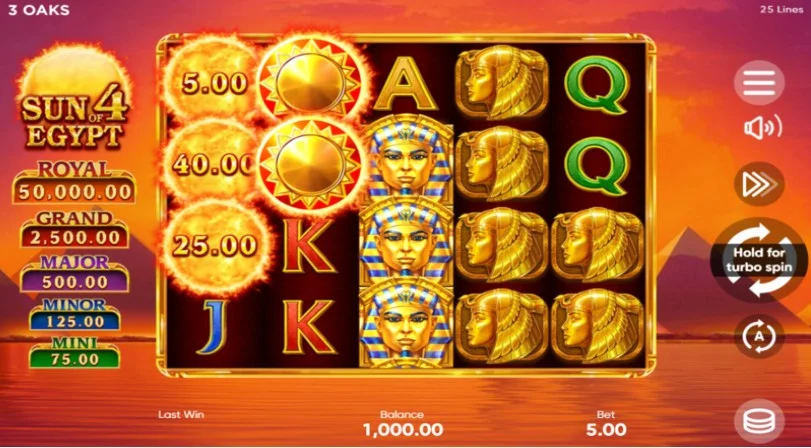 Sun of Egypt 4 в лобі казино Gorilla