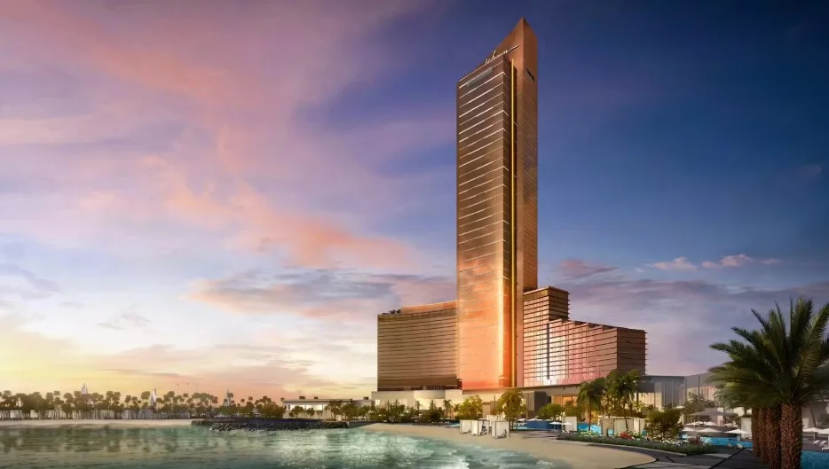 Wynn повідомила про етап “topping out” який означає завершення зведення основної бетонної конструкції.