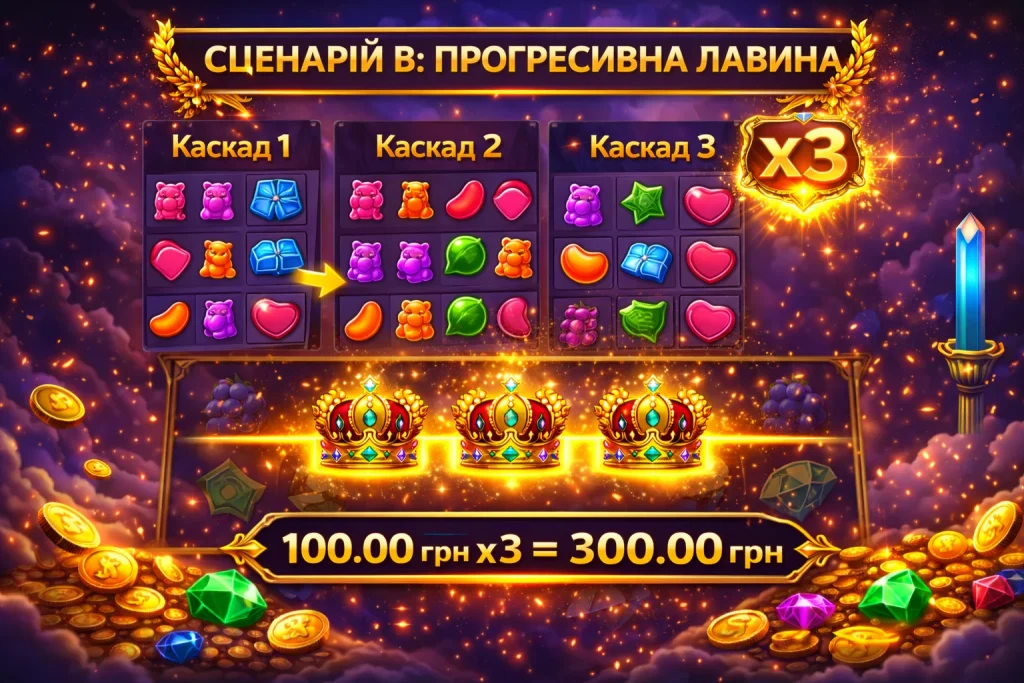 Сценарій В: прогресивна лавина (Progressive)
