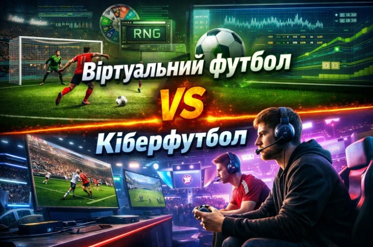 Віртуальний футбол vs кіберфутбол
