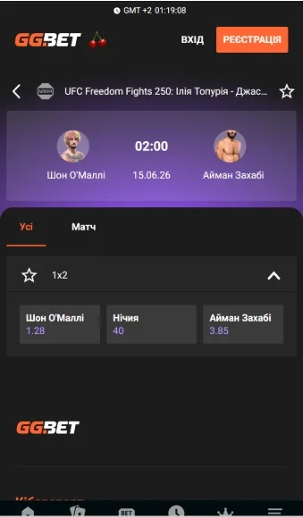 Переможець бою (Moneyline)