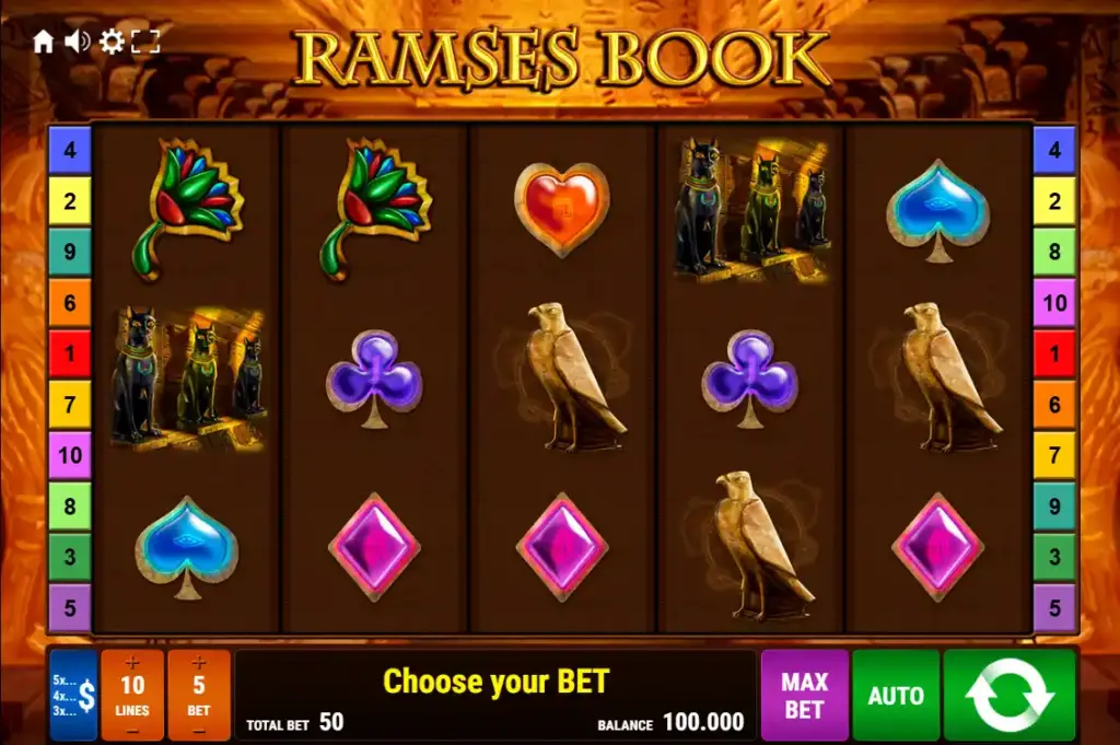 Слот Ramses Book с египетской тематикой
