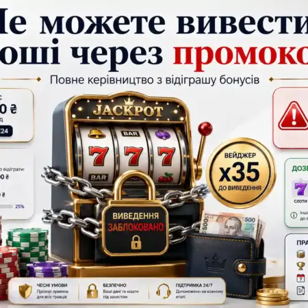 Не можете вивести гроші через промокод? Повне керівництво з відіграшу бонусів