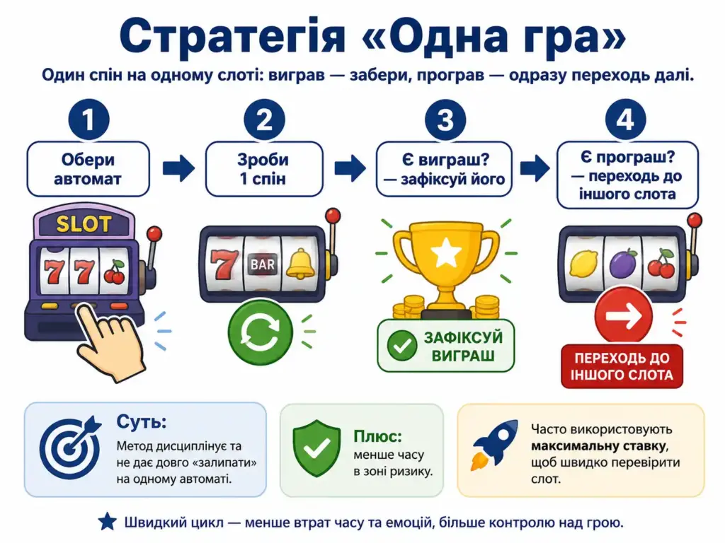Инфографика стратегии Одна игра