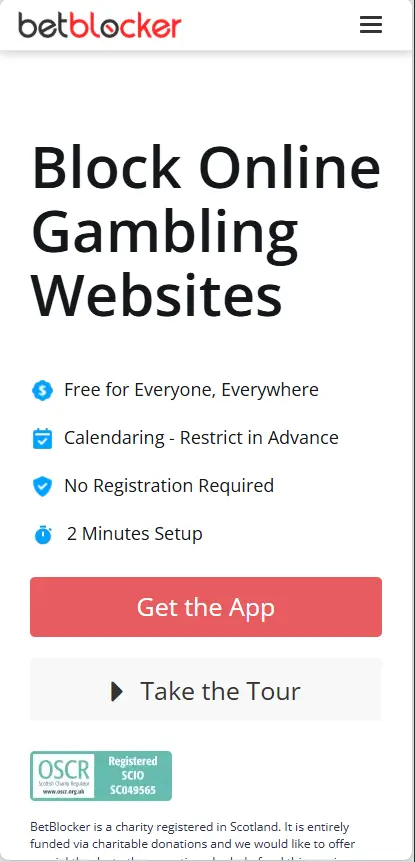 betblocker main page