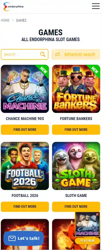 Игровые автоматы Endorphina