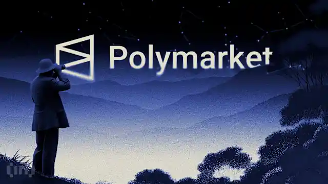 Логотип Polymarket на темному фоні