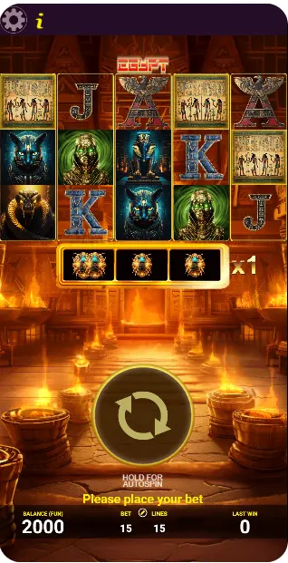 Демо-версия игрового автомата Egypt от AGT Software
