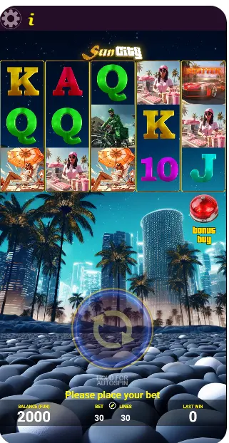 Демо-версия игрового автомата SunCity от AGT Software