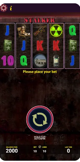Демо-версия игрового автомата Stalker от AGT Software